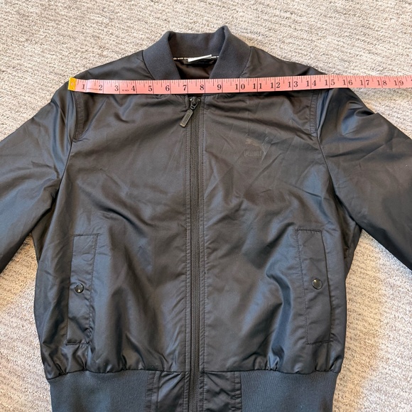 Puma Sport Womans Activewear Black Zip-up Bomber Jacket SZ XS - Picture 9 of 11